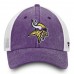 Men's Minnesota Vikings NFL Pro Line by Fanatics Branded Purple/White Timeless Fundamental Adjustable Trucker Hat 2855158
